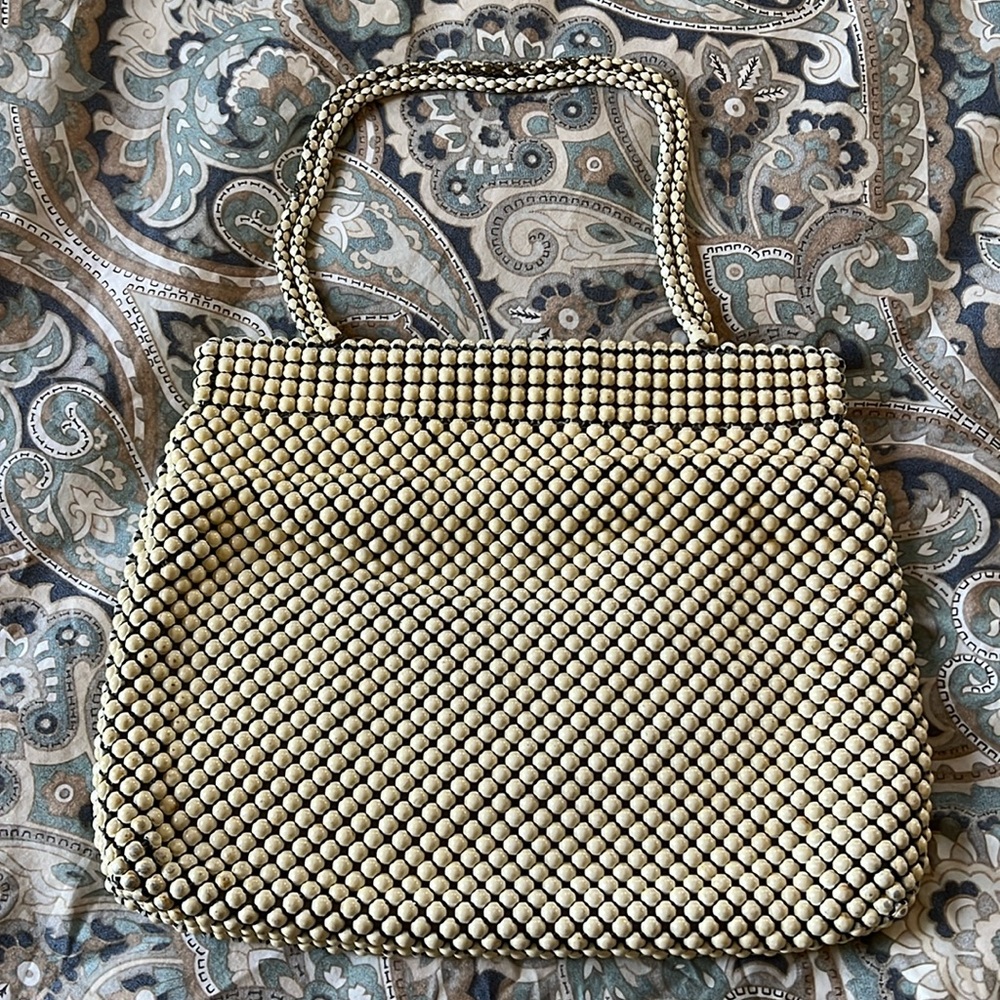 Vintage Metal Mesh Purse. Mid Century Bag